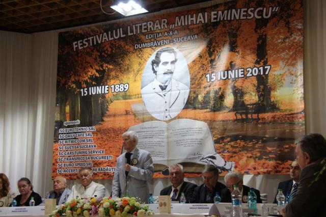 Academicianul Eugen Simion a fost maestru de ceremonii la această ediţie a Festivalului