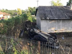 Accidentul s-a petrecut aseară, în jurul orei 19.30, pe DN 29 Suceava-Botoşani, la Salcea
