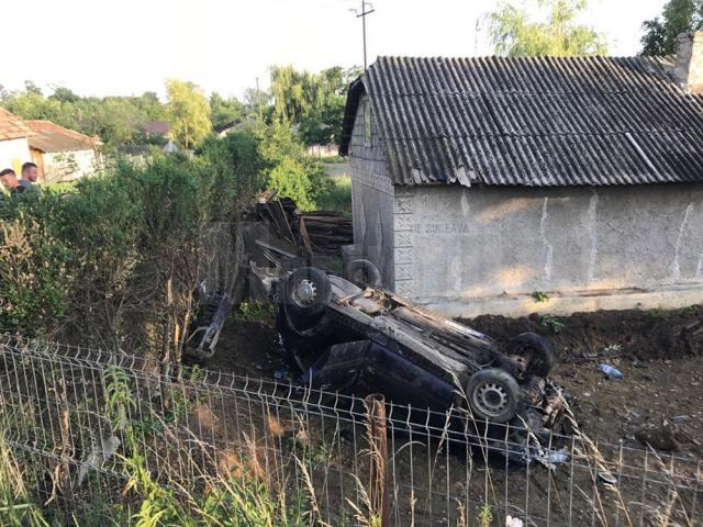 Accidentul s-a petrecut aseară, în jurul orei 19.30, pe DN 29 Suceava-Botoşani, la Salcea