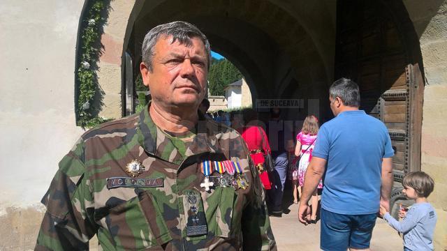 Lt.col. Valentin Botezatu, veteran din Transnistria, decorat cu Ordinul Ştefan cel Mare