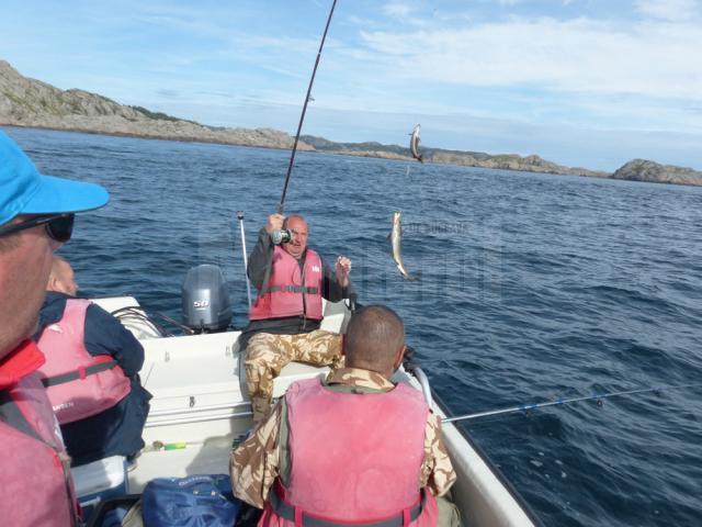 Pescari suceveni în Norvegia, în Marea Nordului
