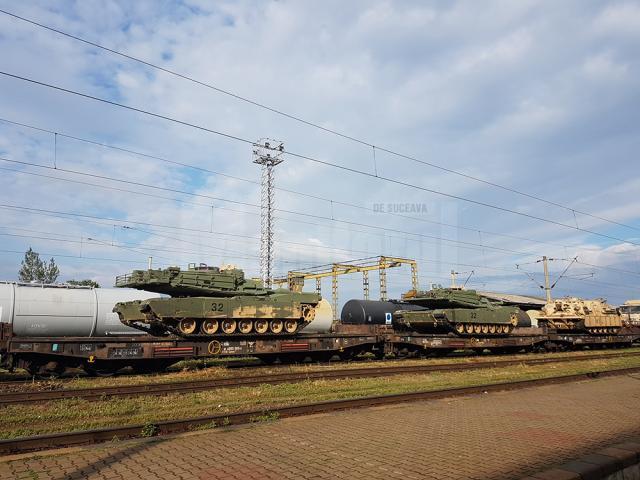 Un nou transport de tancuri a tranzitat Suceava