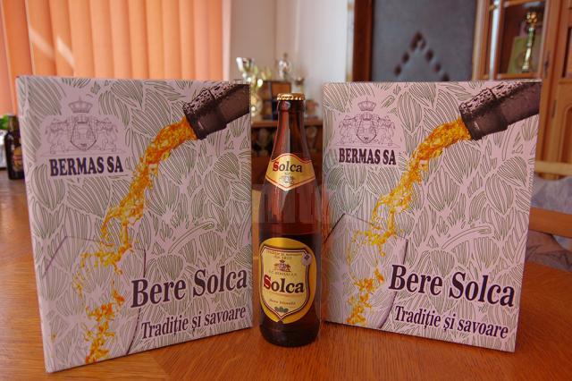 Berea Solca va fi o bere produsă după o reţetă tradiţională şi doar cu materii prime naturale, respectiv malţ, hamei, drojdie şi apă de Berchişeşti cu echilibru de minerale şi săruri