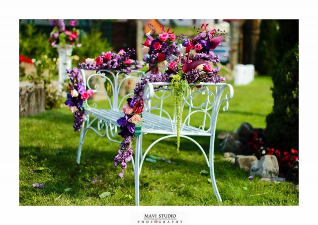 Decor de vis realizat de designerii florali din Suceava FOTO: MAVI Studio