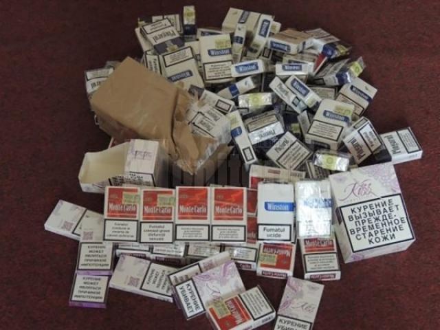 62 de pachete ţigarete de provenienţă extracomunitară au fost confiscate