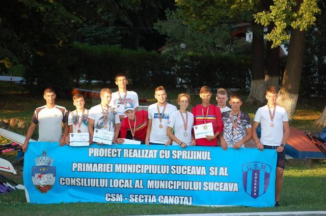 Canotorii de la CSM Suceava au excelat la naţionalele de tineret şi seniori