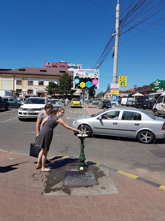 Cișmelele cu apă potabilă au fost la mare căutare