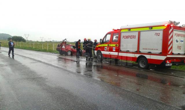 Pompierii de la Detasamentul Falticeni au intervenit la fata locului