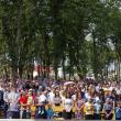 Parcul din Dumbrăveni s-a umplut de oameni