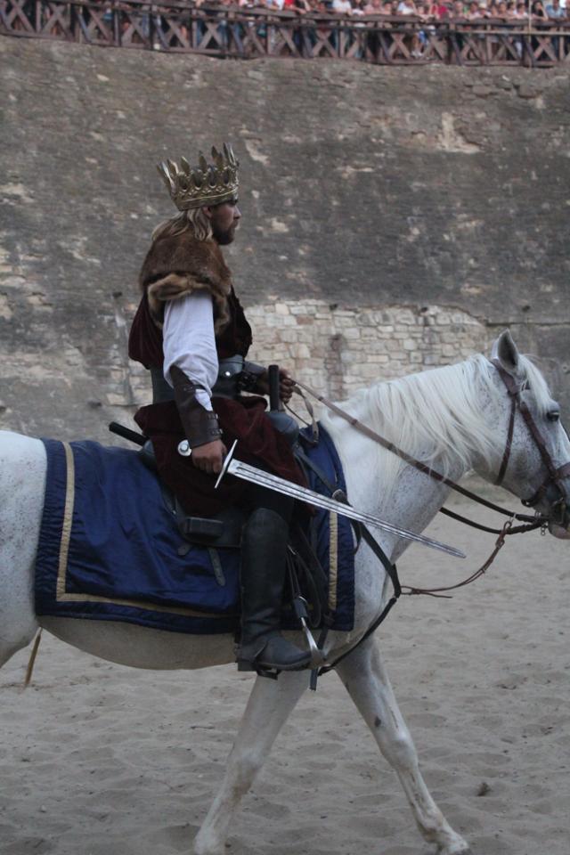Stefan cel Mare calare pe celebrul cal alb, Catalan