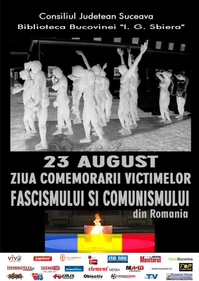 „23 august - Ziua comemorării victimelor fascismului şi comunismului”, la Biblioteca Bucovinei