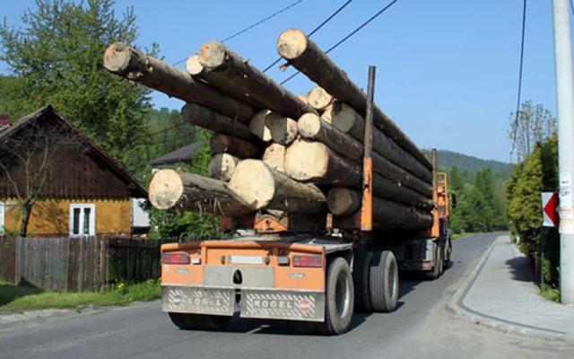 Prins în timp ce transporta lemn cu acte în neregulă, în urma unui incident în trafic