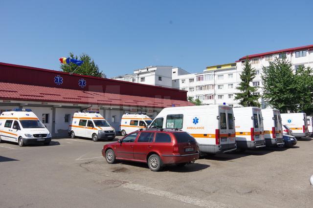 Ambulanțele A și B din dotarea SAJ Suceava