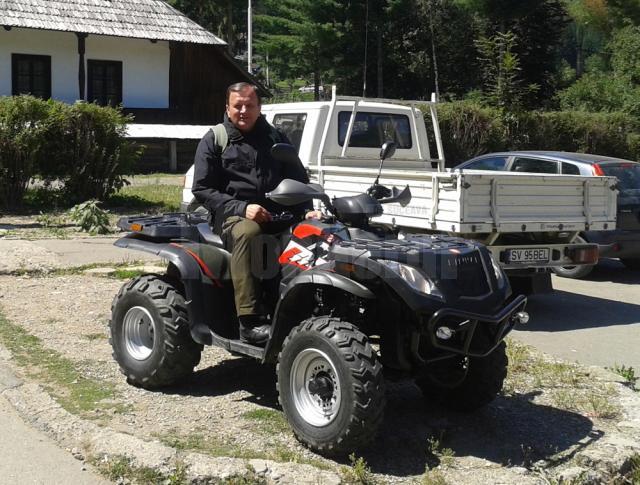Gheorghe Flutur: "Merg cu ATV-ul"