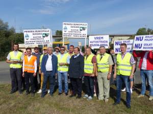 Sucevenii au îngroşat rândurile protestatarilor care cer construcţia autostrăzii Ungheni – Iaşi Târgu Mureş