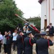 Pomenirea pompierilor eroi la monumentul din fața Bisericii Militare