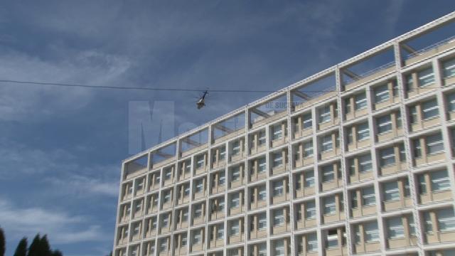 Un elicopter al Unității Speciale de Aviație din Iași a efectuat, luni, o acțiune de recunoaștere în zona Spitalului de Urgență Suceava