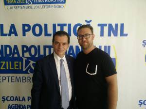 Liderul TNL Suceava, Alexandru Șalup, alături de preşedintele liberalilor, Ludovic Orban