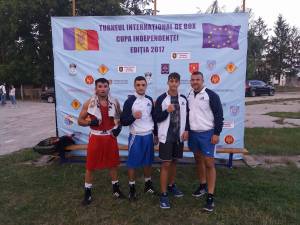 Pugiliştii suceveni care au făcut deplasarea în Republica Moldova, alături de antrenorul Andu Vornicu