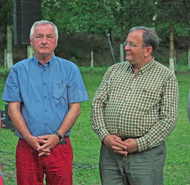 Preşedintele din Schwaben, Jurgen Reichert, și Gheorghe Flutur
