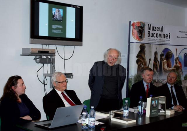 Dr. Ioana Scridon, dr. Ortfried Kotzian, Luzian Geier, viceconsulul Sergij Osatschuk și prof. Ştefan Purici