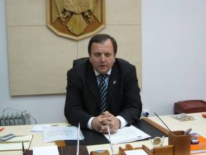 Delegaţia care este condusă de preşedintele Consiliului Judeţean, Gheorghe Flutur