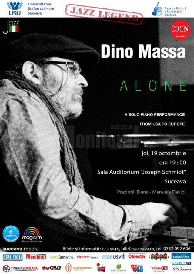 Pianistul Dino Massa, o legendă a jazzului, va concerta la Suceava