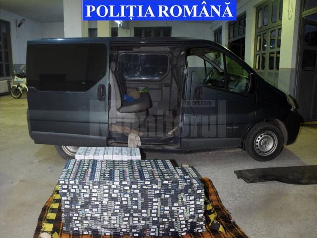 Ţigări de contrabandă de peste 50.000 de lei, confiscate de poliţiştii din Fălticeni
