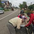 Plăcuţele reflectorizante au fost montate pe loc, în trafic