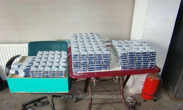 Cea mai mare cantitate de țigări de contrabandă a fost depistată de poliţiştii de frontieră, în zona Sectorului de Fontieră Brodina