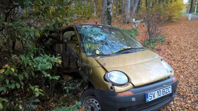 Matizul a fost lovit violent în partea lateral-dreapta