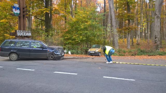 Accidentul s-a petrecut chiar la ieșirea din municipiul Suceava