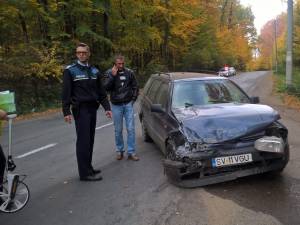Accidentul s-a petrecut chiar la ieșirea din municipiul Suceava