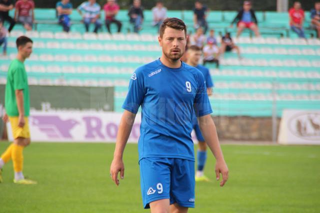 Ionel Stoian a marcat golul victoriei pentru Bucovina Rădăuți