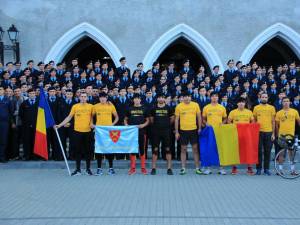 Ştafeta Veteranilor” care a pornit de la Iaşi şi a trecut prin Piatra Neamţ, a ajuns la Colegiul Militar Câmpulung Moldovenesc FOTO Laurenţiu Sbiera