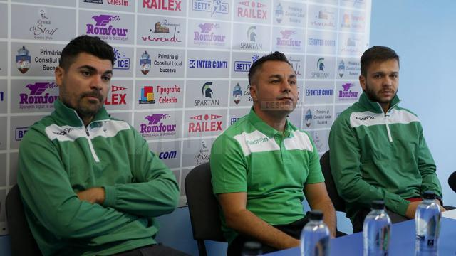 Marius Matei, Florentin Petre, Andrei Cerlincă, la conferinţa de presă de ieri