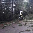 Vijelia de ieri a afectat circulaţia rutieră în zona de munte şi a lăsat localităţi fără curent electric