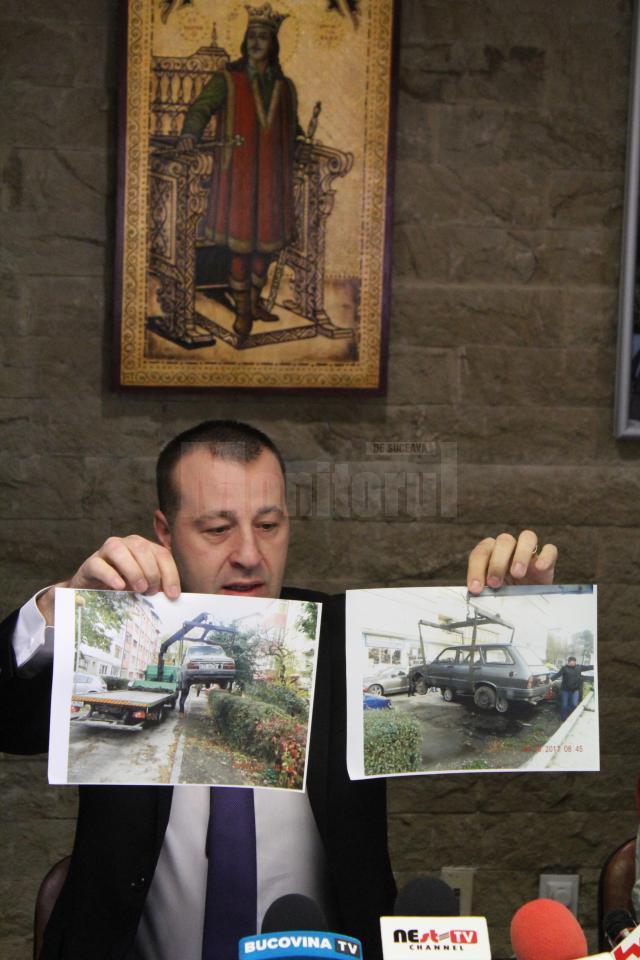 Viceprimarul Lucian Harsovschi a prezentat cazuri de masini abandonate pe domeniul public