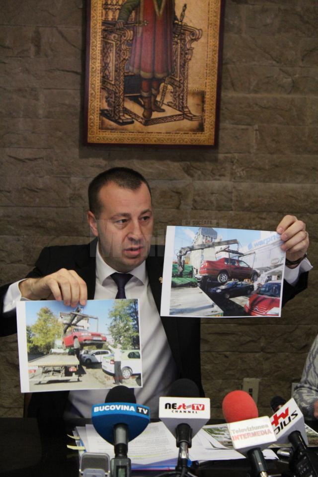 Viceprimarul Lucian Harsovschi a prezentat cazuri de masini abandonate pe domeniul public 3