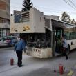 Autobuzul TPl care a luat foc în mers
