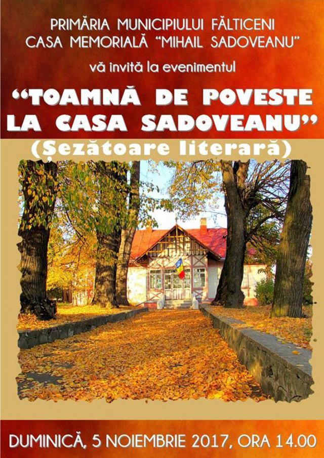 “Toamnă de poveste la Casa Sadoveanu”