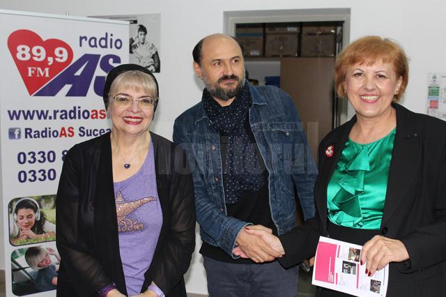 Irina Margareta Nistor, Valeriu Andriuță și Angela Zarojanu, la Festivalul „Les Films de Cannes à Suceava”