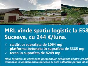 MRL vinde spatiu logistic la E58, Iacobeni-Suceava, cu 244 Euro/luna