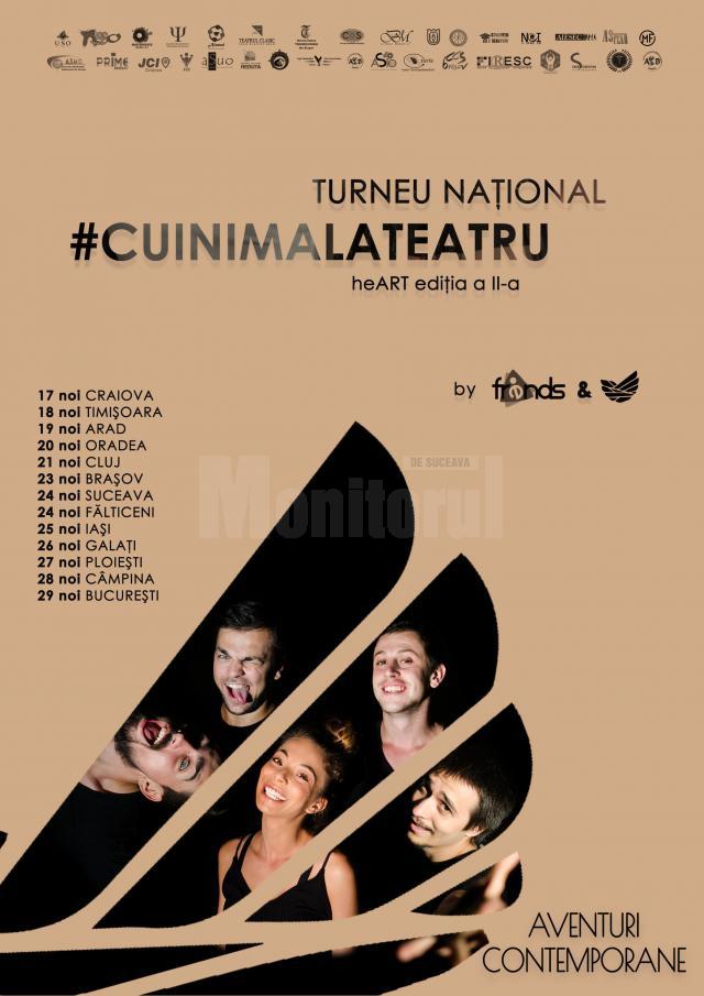 Turneul Național „Cu inima la teatru”- heART, ediția a II-a, ajunge la Suceava și Fălticeni