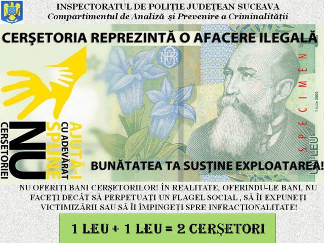 Peste 30 de cerşetori şi oameni ai străzii, identificaţi în timpul unei acţiuni