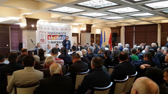 Ministrul Dezvoltării a fost prezent la şedinţa conducerii PSD Suceava
