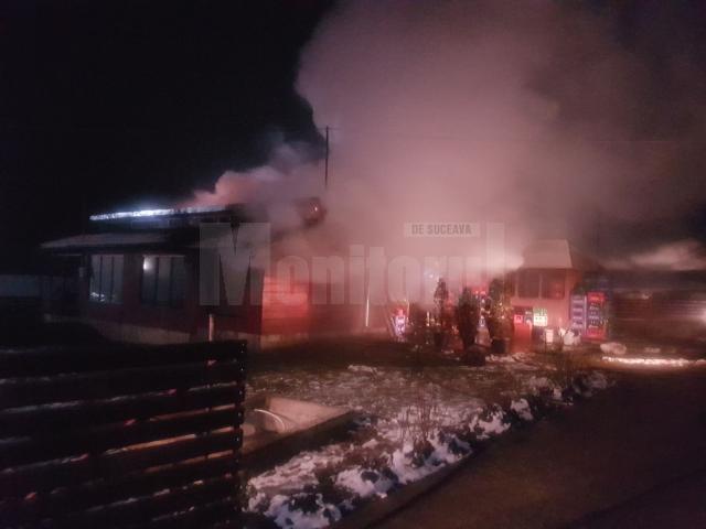 Incendiu la un bar-restaurant din Mihaileni