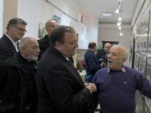 Gheorghe Flutur a participat la vernisajul a doua expoziţii dedicate Zilei Bucovinei