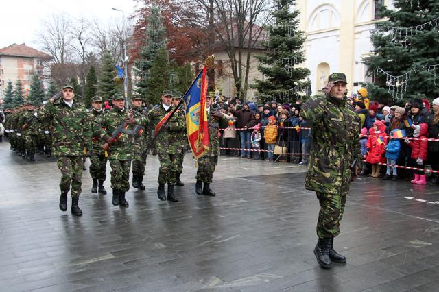 Parada militară organizată la Suceava de Ziua Naţională a României