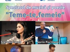 Spectacol de muzică și poezie, cu Ștefania Iacob și Sorin Poclitaru